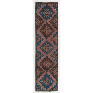 Vintage Stair Runner, Handmade Corridor Carpet, Unique Turkish Hallway Rug
