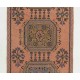 Vintage Handmade Turkish Wool Runner Rug, One-of-a-Kind Hallway Rug