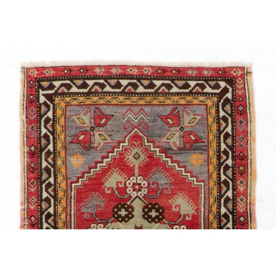1950s Scatter Turkish "Dazkiri" Rug, Doormat, Wall Hanging, Seat 1950s Scatter Turkish "Dazkiri" Rug, Doormat, Wall Hanging, Seat
