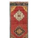 Hand-Kontted Vintage Central Anatolian Runner Rug