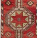 Vintage Handmade Turkish Runner Rug-Wool Rug in Red- Very Good Condition
