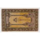 Vintage Turkish Prayer Rug depicting a Chandelier, Couple of Columns and Flowers