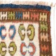 One-of-a-Kind Hand-Knotted "Tulu" Accent Rug from Konya. 100% Wool. Vintage Anatolian Seat Cover