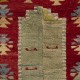 One-of-a-Kind Vintage Hand-Knotted Turkish Tulu Prayer Rug with Niche Design, 100% Wool One-of-a-Kind Vintage Hand-Knotted Turkish Tulu Prayer Rug with Niche Design, 100% Wool