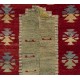 One-of-a-Kind Hand-knotted Vintage Tulu Rug from Central Turkey