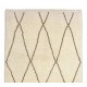 Modern Moroccan Rug, 100% Natural Undyed Wool, Custom Options Available