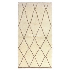Modern Moroccan Rug, 100% Natural Undyed Wool, Custom Options Available