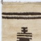 Handmade Tulu Rug Made of Natural Beige and Brown Wool. Custom Options Available Handmade Tulu Rug Made of Natural Beige and Brown Wool. Custom Options Available