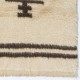 Handmade Tulu Rug Made of Natural Beige and Brown Wool. Custom Options Available Handmade Tulu Rug Made of Natural Beige and Brown Wool. Custom Options Available