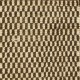 Hand-knotted Checkered Tulu Rug Made of Beige and Brown Wool. Custom Options Available