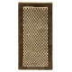 Hand-knotted Checkered Tulu Rug Made of Beige and Brown Wool. Custom Options Available
