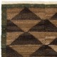 Hand-knotted Tulu Rug, 100% Wool. Brown and Green Colors. Custom Options Available