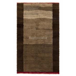 Hand-knotted Tulu Rug Made of Natural Brown Wool. Custom Options Available