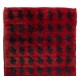 Vintage Handmade Tulu Serrated Leaves Rug from Turkey, 100% Wool