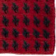 Vintage Handmade Turkish Tulu Rug with Serrated Leaf Design, 100% Wool Vintage Handmade Turkish Tulu Rug with Serrated Leaf Design, 100% Wool
