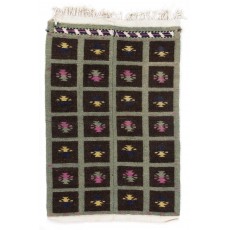 Vintage Handmade Turkish Tulu Rug, 100% Wool