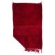 Solid Red Wool Tulu Rug