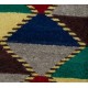 One of a Kind Colorful Vintage Handmade Turkish Tulu Rug with Geometric Design