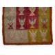Unusual Vintage Handmade Turkish Tulu Rug with Trophies, One of a kind Prayer Rug