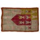 Unusual Vintage Handmade Turkish Tulu Rug with Trophies, One of a kind Prayer Rug