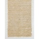 Plain Ivory Tulu Rug Made of Natural Undyed Mohair Wool