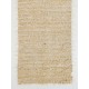 Plain Ivory Tulu Rug Made of Natural Undyed Mohair Wool