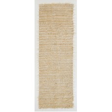 Plain Ivory Tulu Rug Made of Natural Undyed Mohair Wool