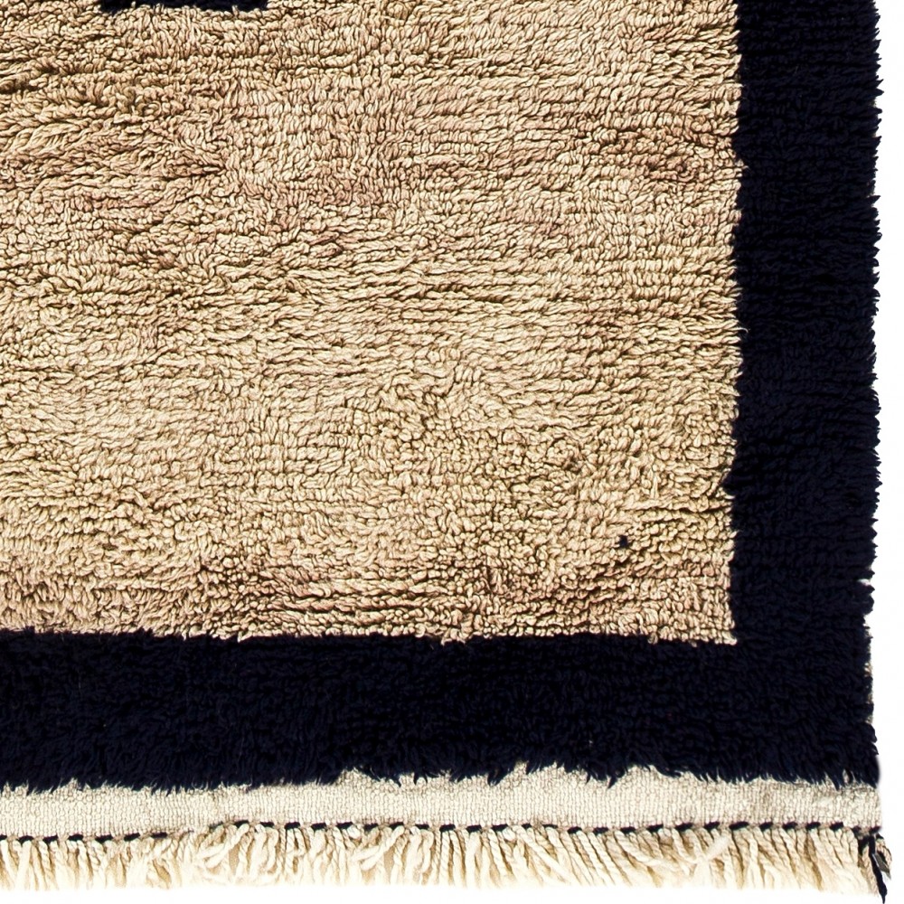 Moroccan Berber Style Handknotted Tulu Rug. All Natural Wool. Beni Ourain Carpet Moroccan Berber Style Handknotted Tulu Rug. All Natural Wool. Beni Ourain Carpet