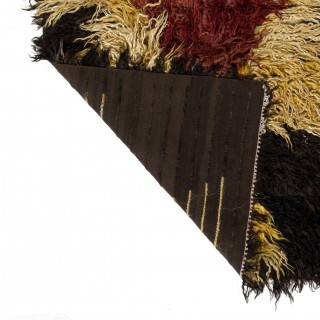 Handmade Shag Pile Rug Made of Mohair Wool. Custom Options Available