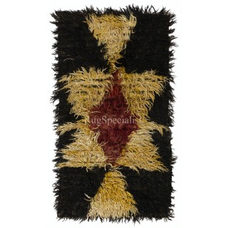 Handmade Shag Pile Rug Made of Mohair Wool. Custom Options Available