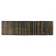 Checkered Mid-Century Modern Turkish Runner Rug. 100% Wool. Natural Dyes. 