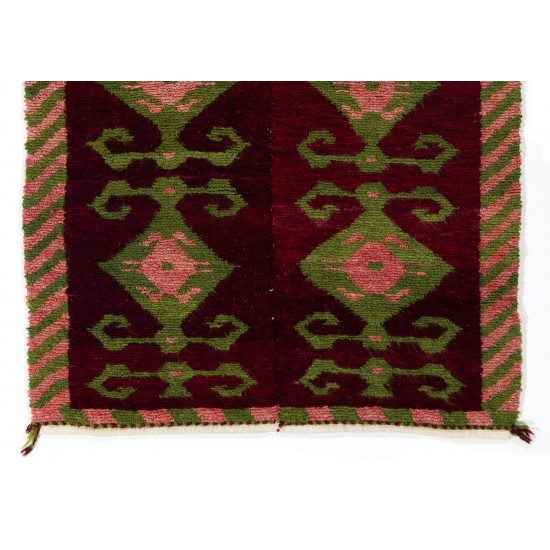 Vintage One-of-a-Kind Tulu Rug with Ram’s Horn Design
