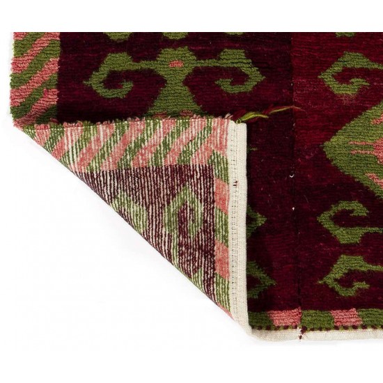 Vintage One-of-a-Kind Tulu Rug with Ram’s Horn Design