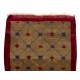 Camel Wool Vintage Handmade Turkish Karapinar Rug with Lattice Design