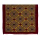 Camel Wool Vintage Handmade Turkish Karapinar Rug with Lattice Design
