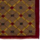 Vintage Hand-Knotted Turkish Karapinar Rug with Lattice Design in Brown, Red and Yellow, 100% Wool Vintage Hand-Knotted Turkish Karapinar Rug with Lattice Design in Brown, Red and Yellow, 100% Wool