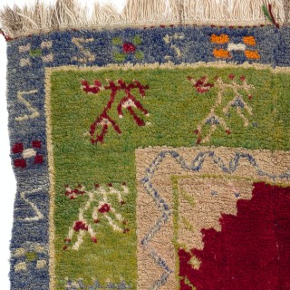 One-of-a-Kind Vintage Turkish Tulu Rug, Hand Knotted Prayer Rug, 100% Wool One-of-a-Kind Vintage Turkish Tulu Rug, Hand Knotted Prayer Rug, 100% Wool