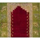 Vintage Hand-knotted One-of-a-Kind Turkish Tulu Rug with Niche Design