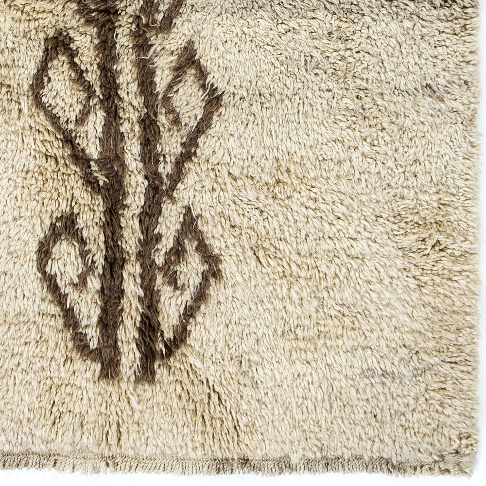 Beni Ourain Design Tulu Rug, 100% Natural Wool. Hand-knotted Moroccan Carpet