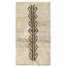 Beni Ourain Design Tulu Rug, 100% Natural Wool. Hand-knotted Moroccan Carpet