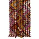 Vintage Hand-Woven Turkish Kilim Runner Rug with Colorful Poms