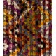 Vintage Hand-Woven Turkish Kilim Runner Rug with Colorful Poms