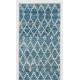 Moroccan Berber Tulu Runner Rug in Light Blue Color. 100 Wool