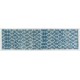 Moroccan Wool Runner in Light Blue Color