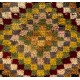 One of a Kind Midcentury "Tulu" Rug with Checkered Design