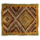 One of a Kind Midcentury "Tulu" Rug with Checkered Design