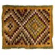 Checkered One of a Kind Midcentury "Tulu" Rug