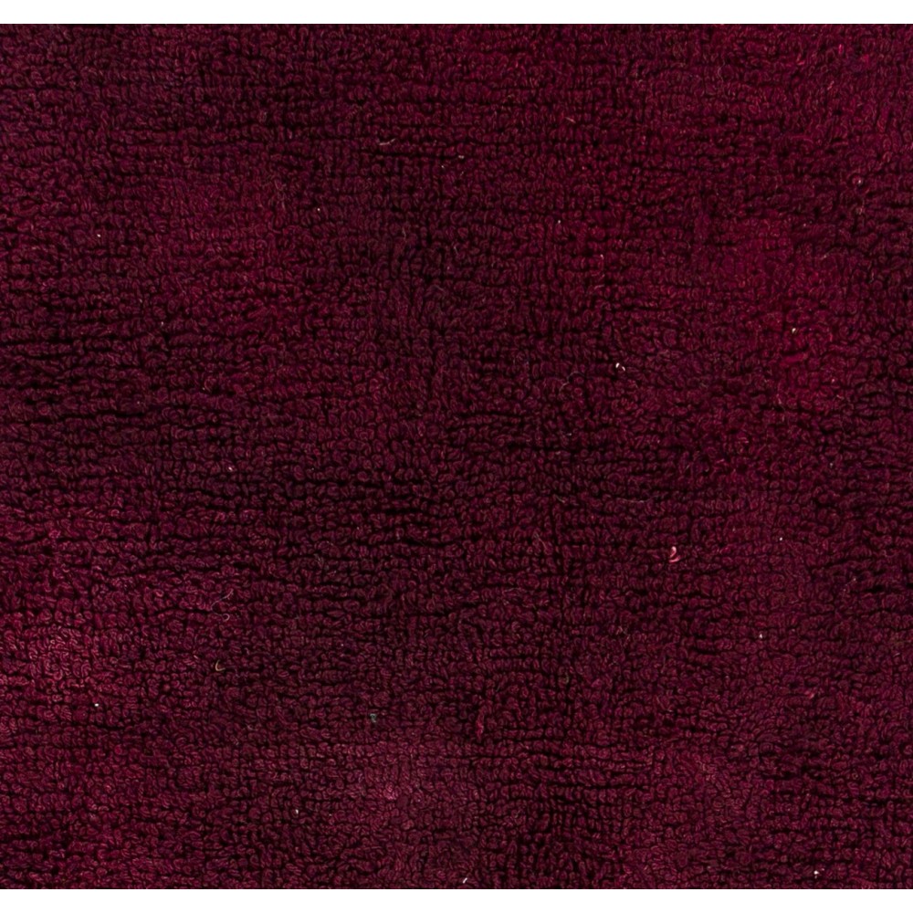 Solid Maroon Red Color Minimalist Tulu Rug, 100% Soft Wool