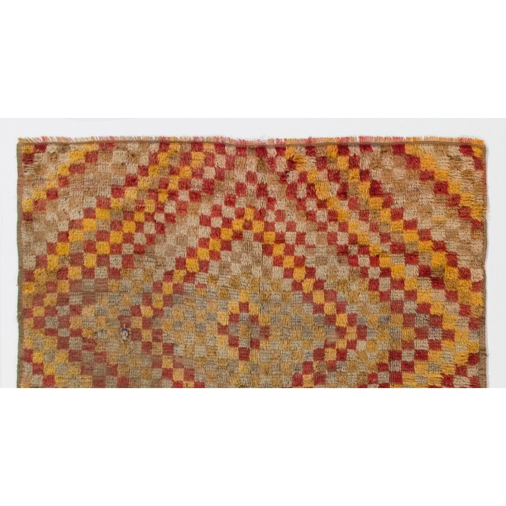 Vintage Handmade Turkish Tulu Rug