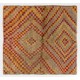 Vintage Handmade Turkish Tulu Rug